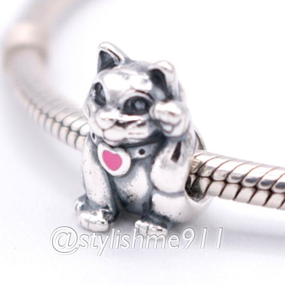 Authentic Pandora Lucky Cat Charm - 790989EN05 - Picture 3 of 11